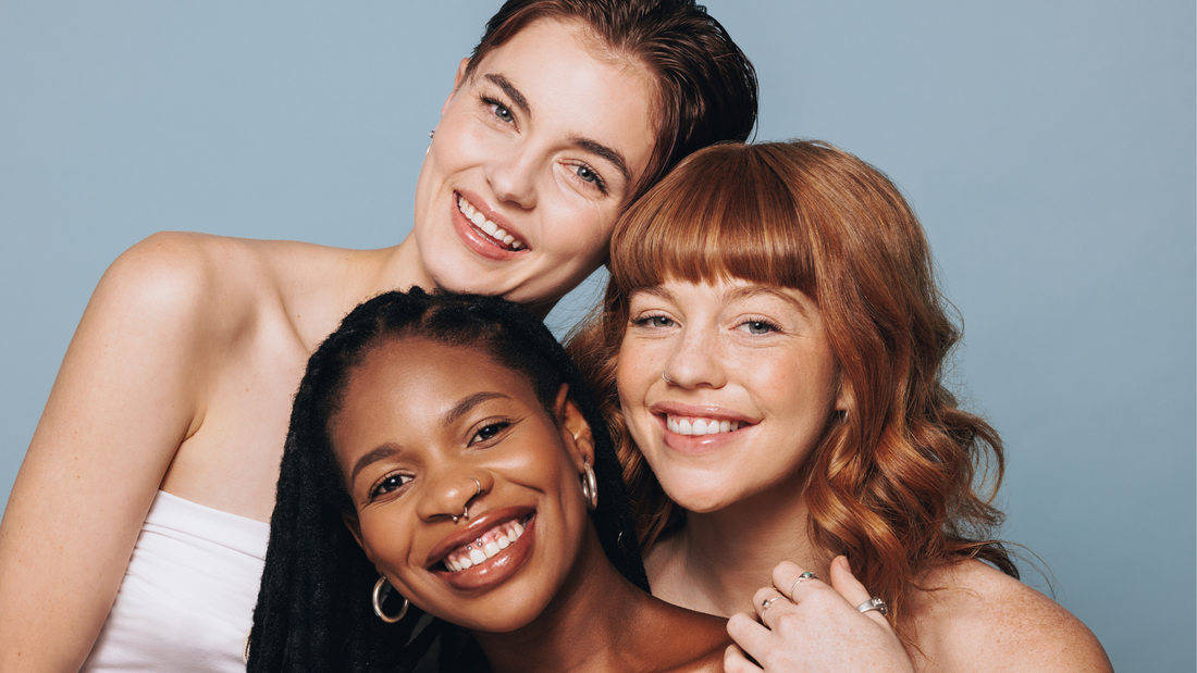 plusieurs femmes avec mélanine différentes