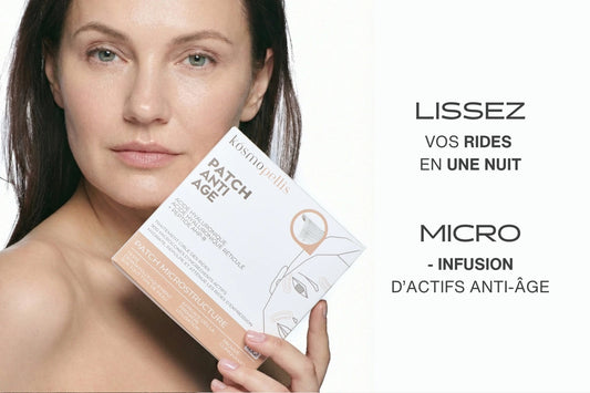 Boite Patch Anti-Âge à micro-aiguilles pour réduire les rides et ridules d'expression du visage