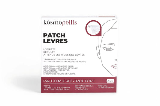 Patch repulpant lèvres Kósmopellis à microstructure, effet lissant et hydratant immédiat