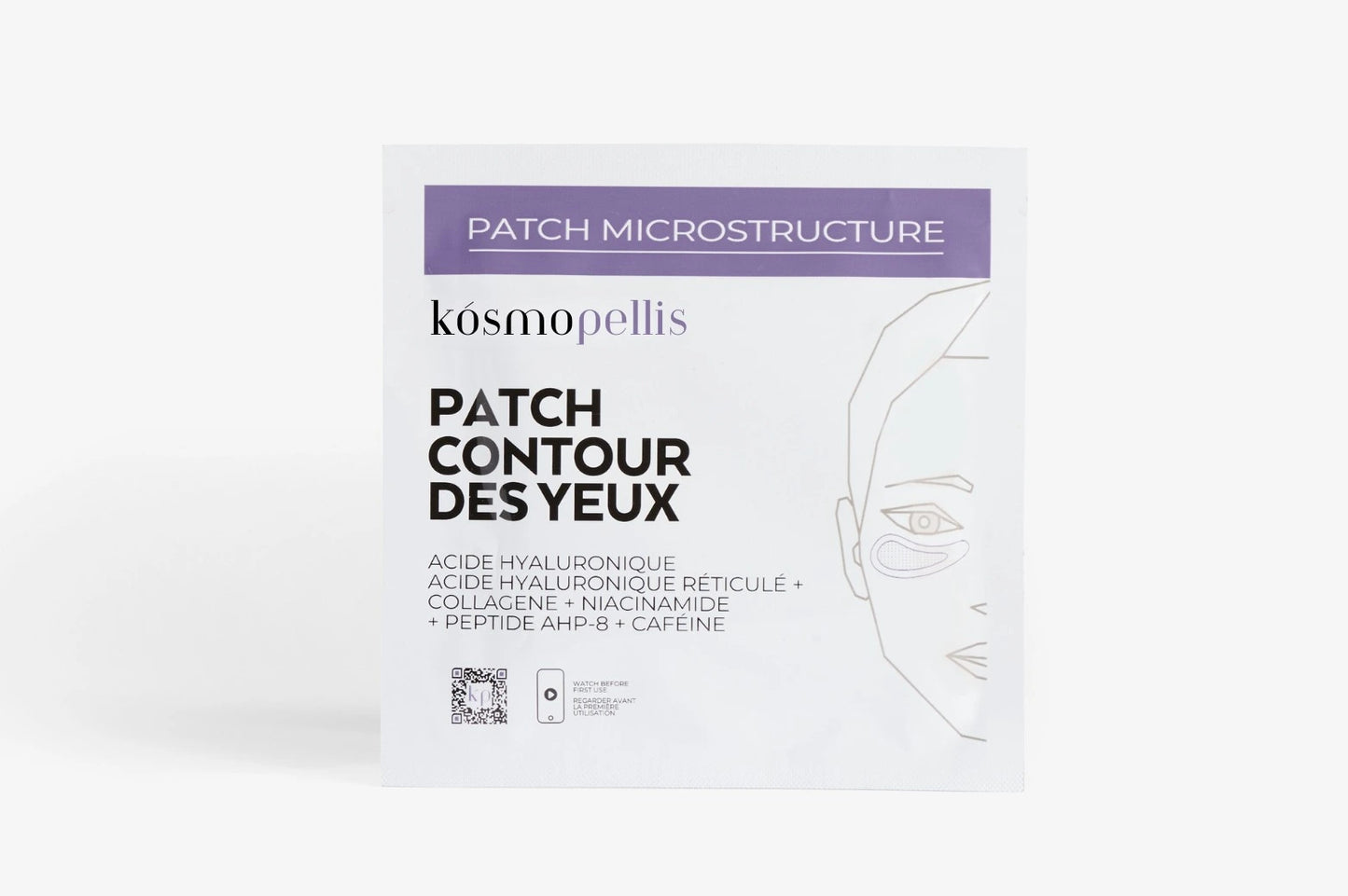 Pochette Patch Contour des Yeux pour traiter les rides, cernes et poches sous les yeux