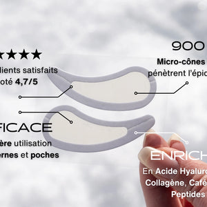 Bienfaits des patchs contour des yeux microneedling pour les cernes, rides et poches