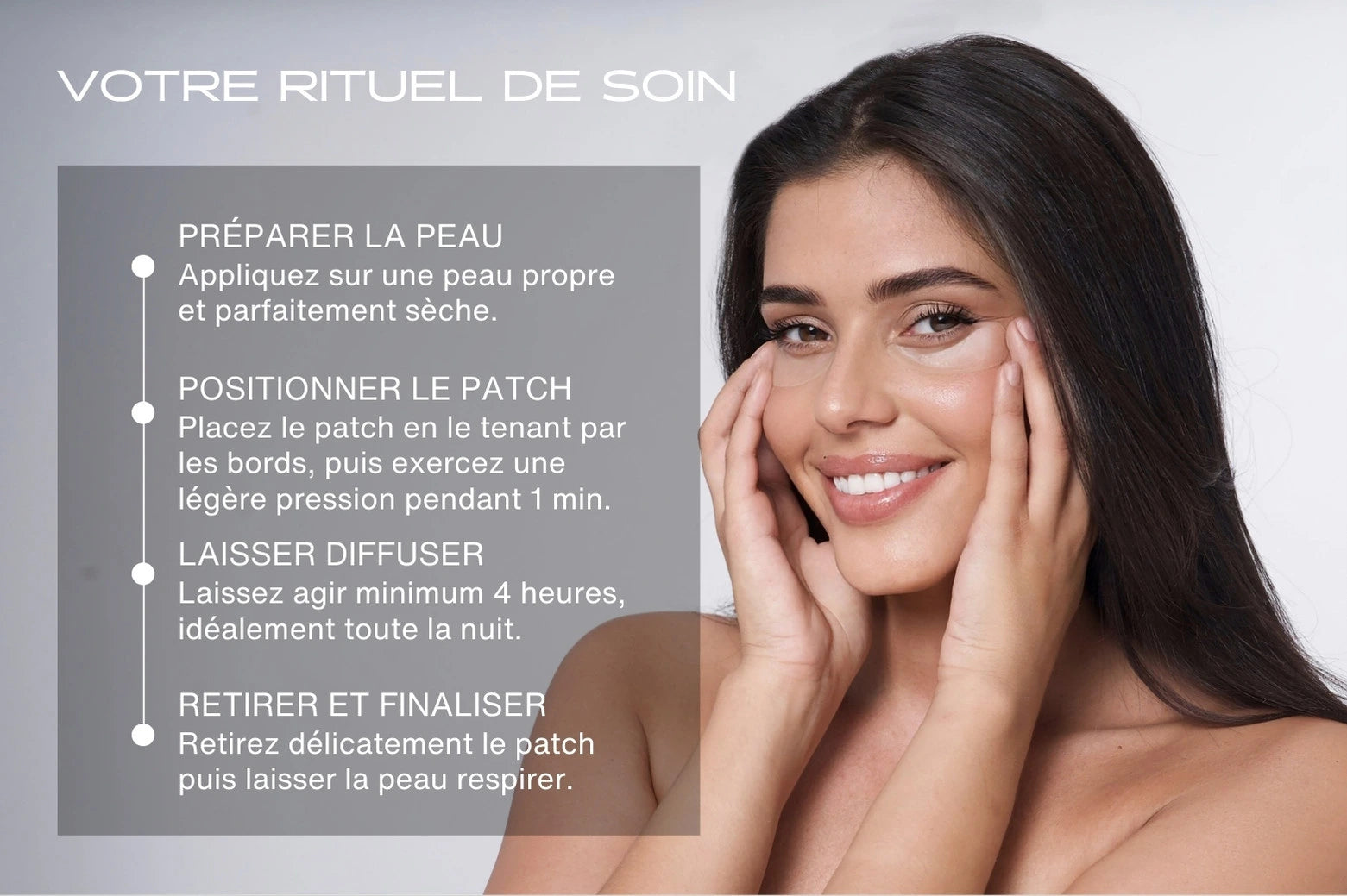 Comment appliquer le patch contour des yeux à microstructure