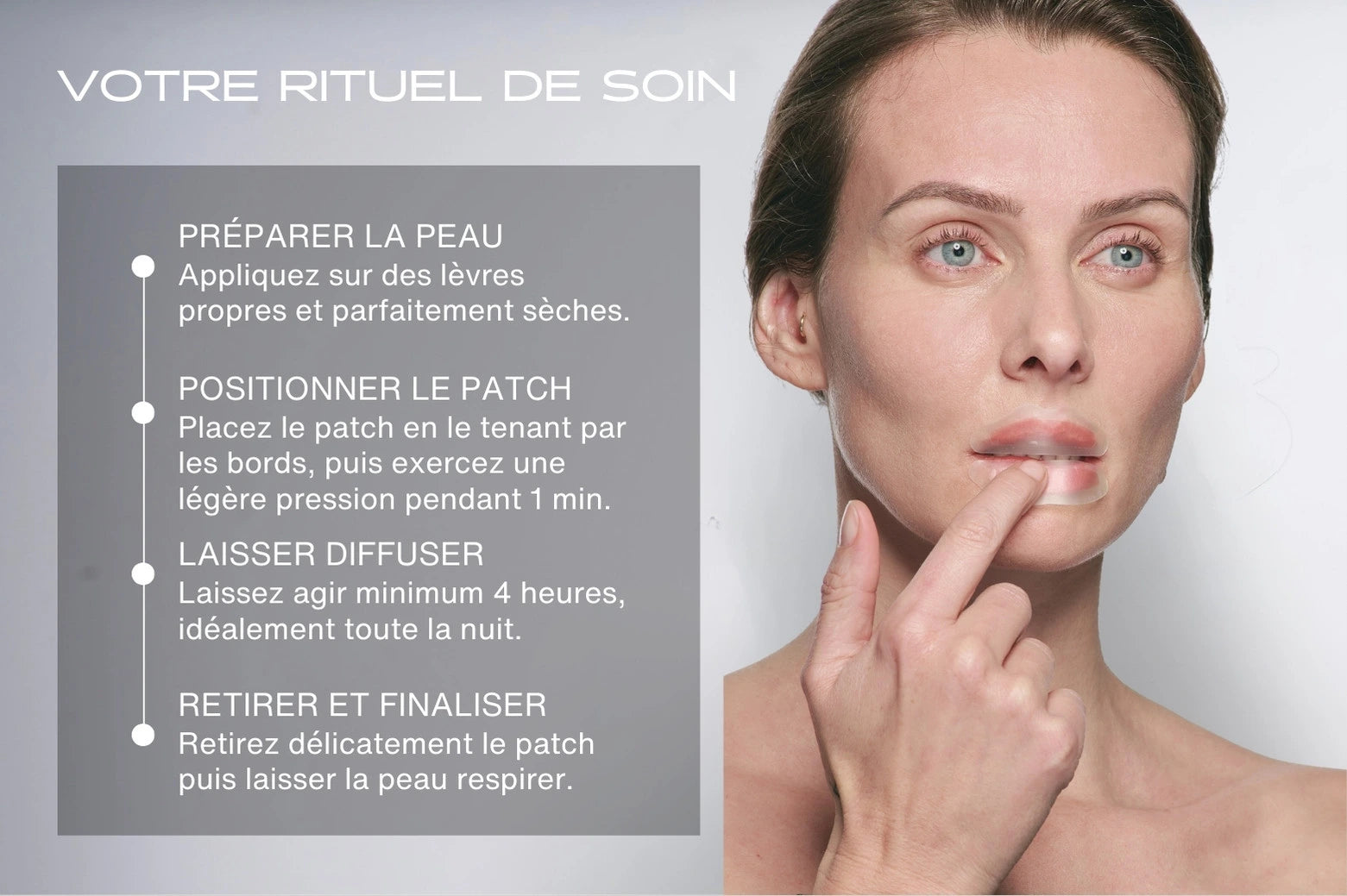 Comment appliquer le patch lèvres à microstructure