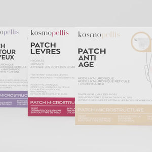 Boite Cure Visage Complet - Patch Anti-âge Microneedling, Patch Contour des Yeux Microneedling, Patch lèvres Microneedling - 3 cures 1 mois