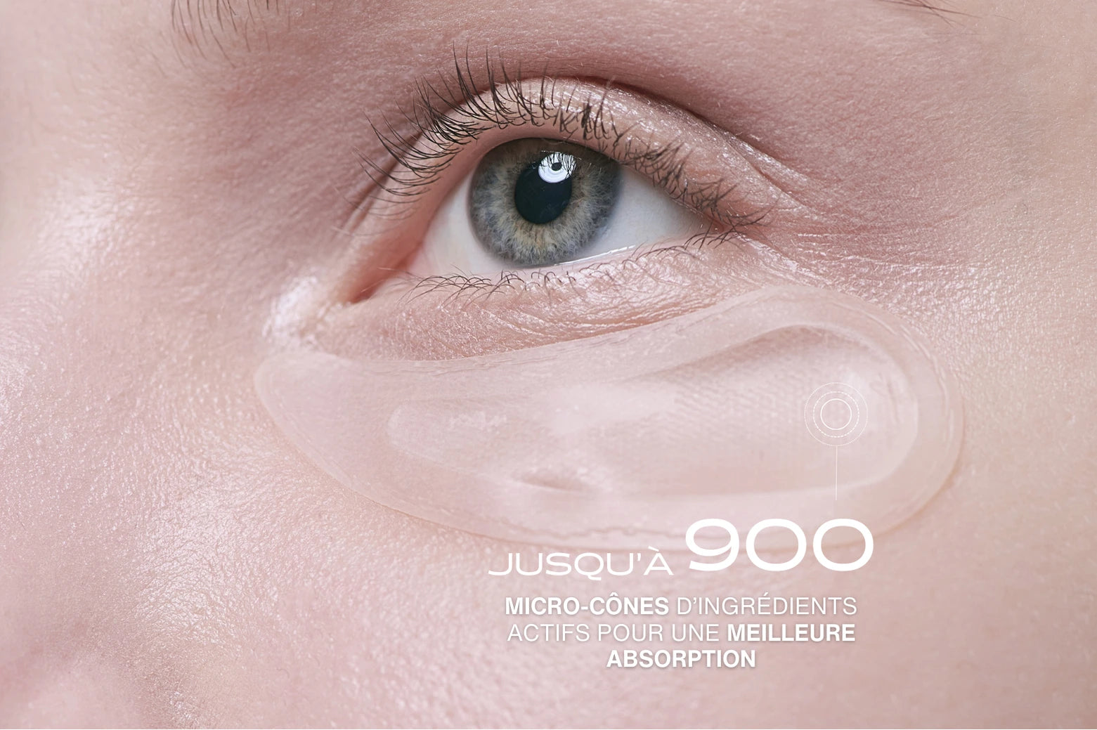 Patch Contour des Yeux à micro-aiguilles pour traiter les cernes, rides et poches sous les yeux