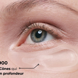 patch contour des yeux porté pour traiter les problèmes de cernes, rides et poches