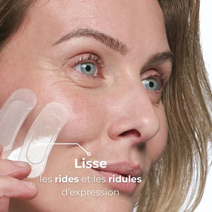 Patch anti-âge à microstructure pour corriger rides et ridules d’expression