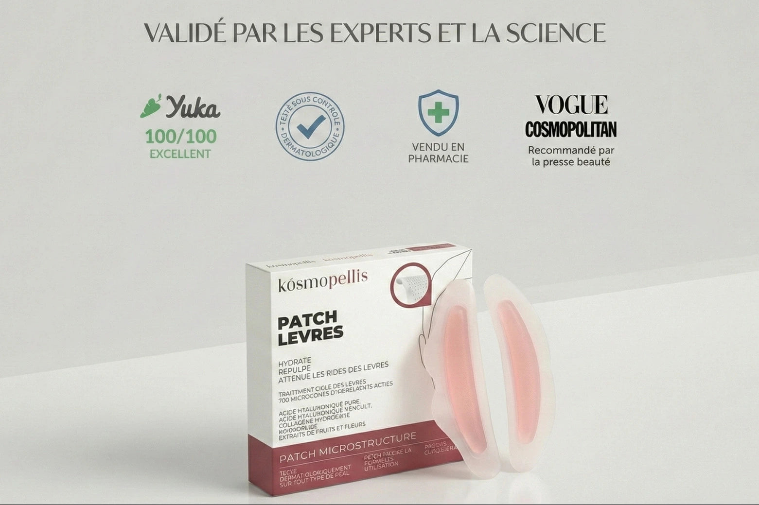 Patch lèvres repulpant pour traiter les lèvres et les hydrater en profondeur