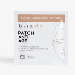 Pochette patch anti-âge microneedling pour traiter les rides et ridules d'expression