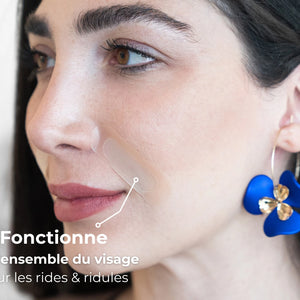 Patch anti-âge microneedling pour lisser les rides du sillon nasogénien